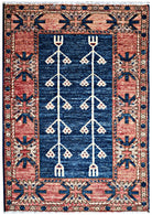 Handmade Mini Afghan Chobi Rug | 82 x 62 cm | 2'9" x 2'1" - Najaf Rugs & Textile