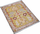 Handmade Mini Afghan Chobi Rug | 82 x 65 cm | 2'8" x 2'2" - Najaf Rugs & Textile