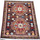 Handmade Mini Afghan Chobi Rug | 88 x 61 cm | 2'11" x 2' - Najaf Rugs & Textile