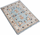 Handmade Mini Afghan Chobi Rug | 89 x 65 cm | 2'11" x 2'2" - Najaf Rugs & Textile