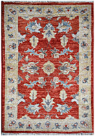 Handmade Mini Afghan Chobi Rug | 90 x 61 cm | 3' x 2' - Najaf Rugs & Textile