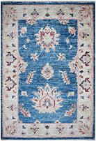 Handmade Mini Afghan Chobi Rug | 91 x 60 cm | 3' x 2' - Najaf Rugs & Textile