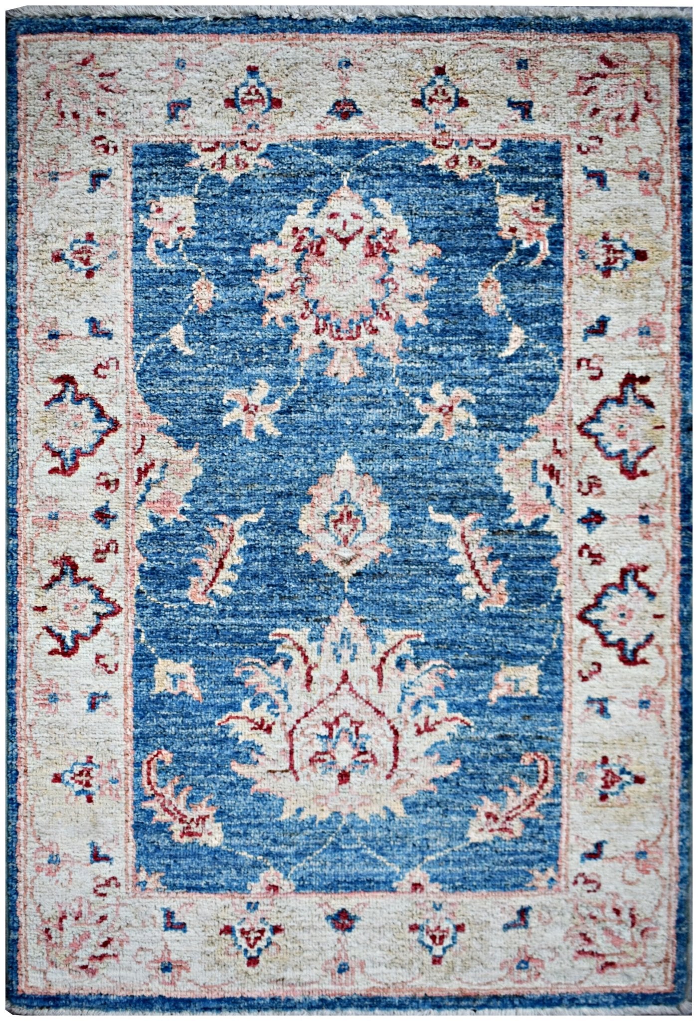 Handmade Mini Afghan Chobi Rug | 91 x 60 cm | 3' x 2' - Najaf Rugs & Textile