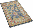 Handmade Mini Afghan Chobi Rug | 96 x 62 cm | 3'2" x 2' - Najaf Rugs & Textile