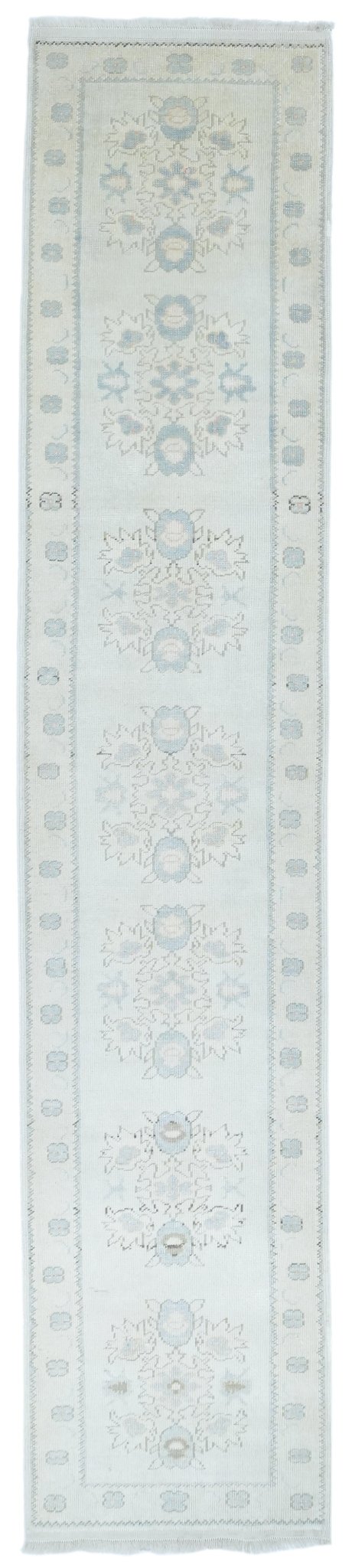 Handmade Turkish Uşak Hallway Runner | 383 x 79 cm | 12'5" x 2'5" - Najaf Rugs