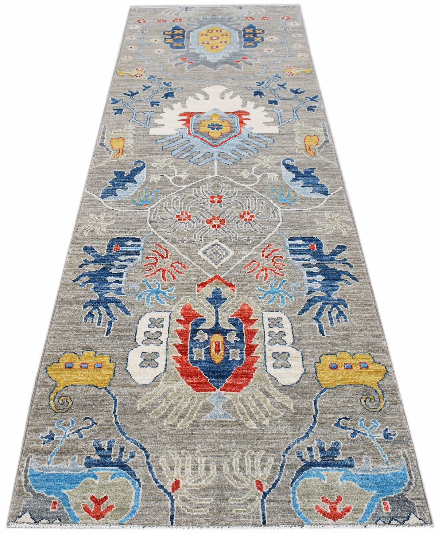 Handwoven Afghan Chobi Hallway Runner | 297 x 90 cm | 9'9" x 2'11"