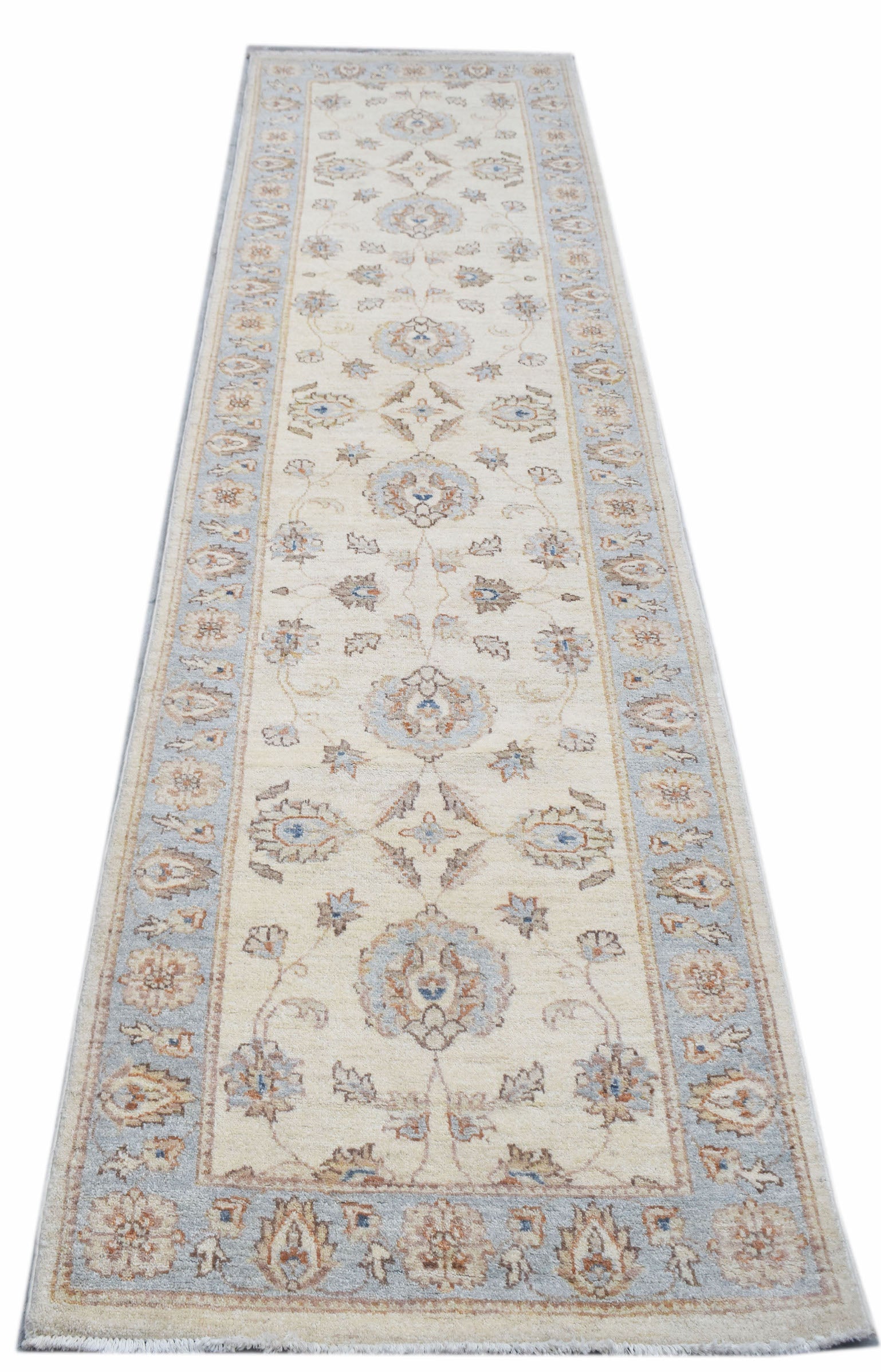 Handwoven Traditional Afghan Hallway Runner | 304 x 78 cm | 10' x 2'7"