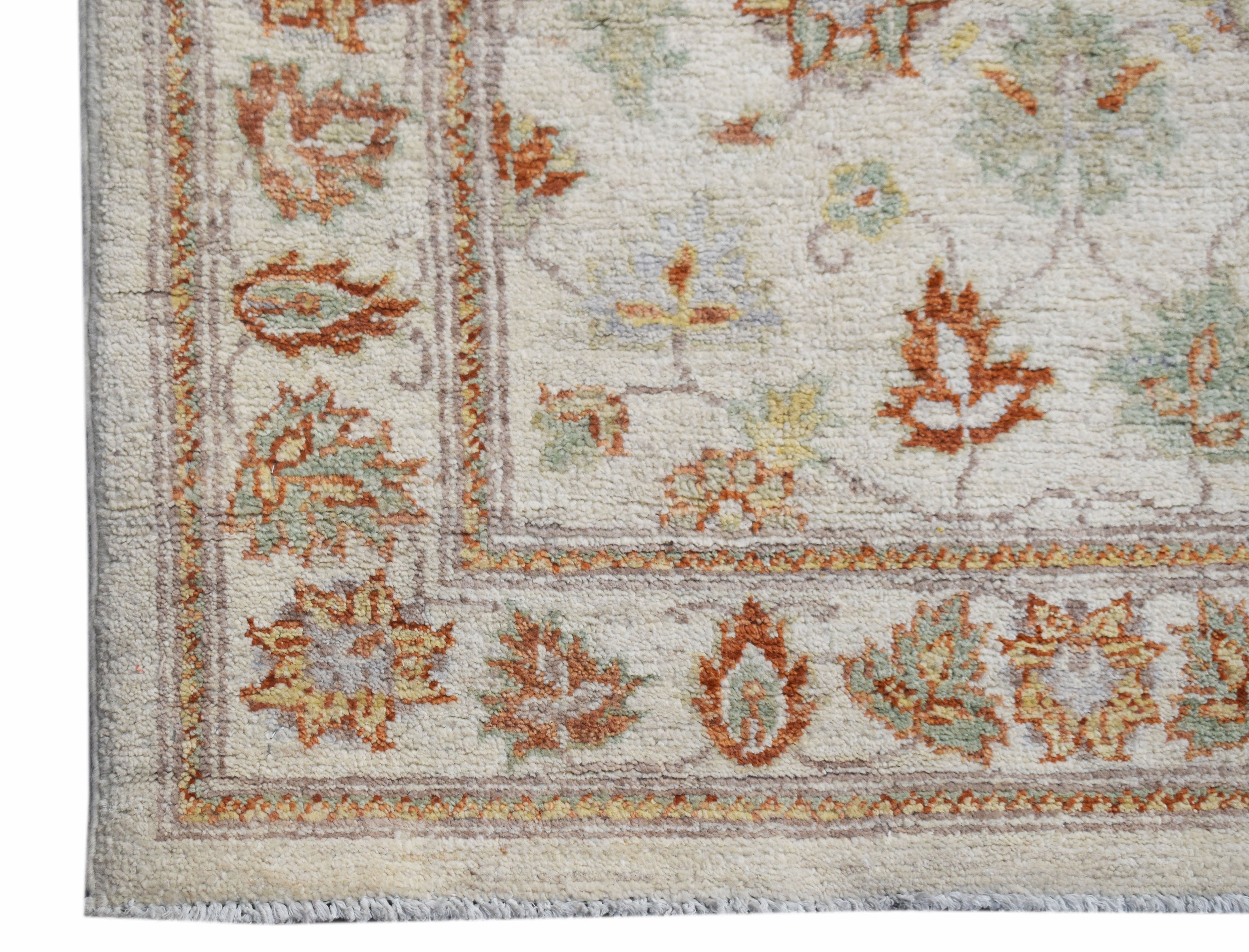 Handwoven Traditional Afghan Hallway Runner | 233 x 76 cm | 7'8" x 2'6"