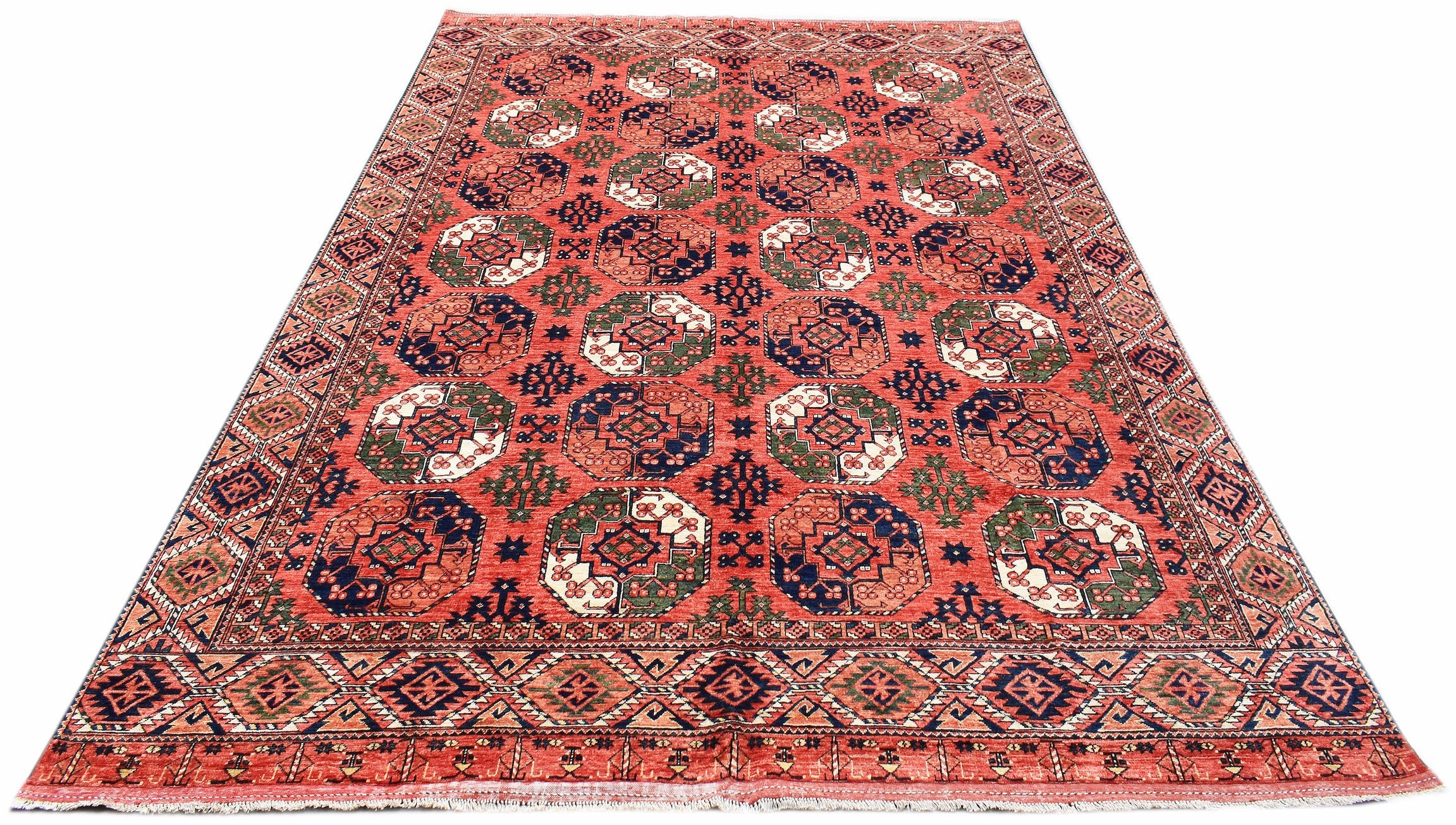 Handwoven Afghan Chobi Rug | 391 x 307 cm | 12'10" x 10'1"