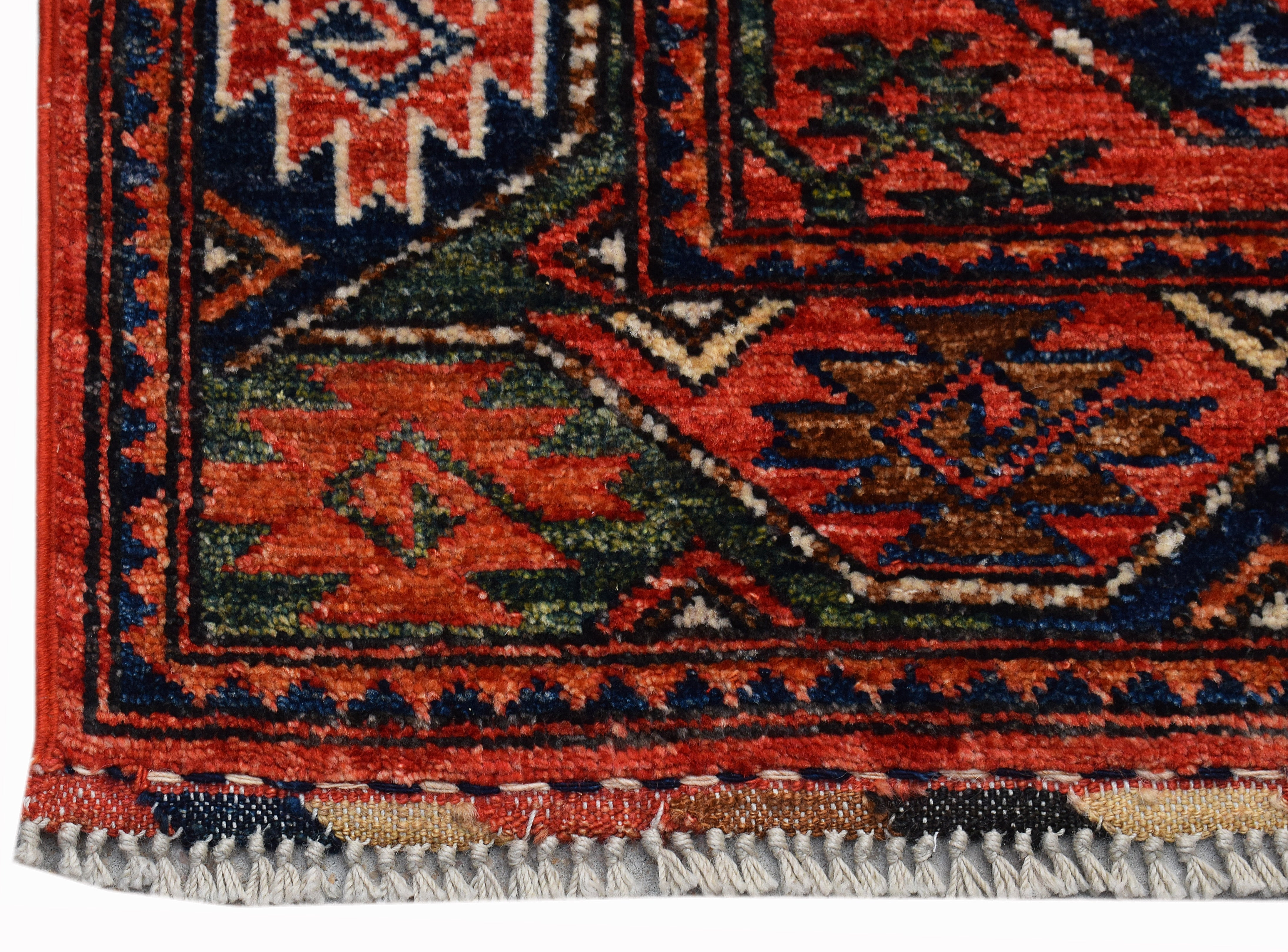 Handwoven Afghan Chobi Hallway Runner | 275 x 87 cm | 9'10" x 2'10"