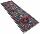 Handknotted Afghan Chobi Hallway Runner | 234 x 81 cm | 7'8" x 2'8" - Najaf Rugs & Textile