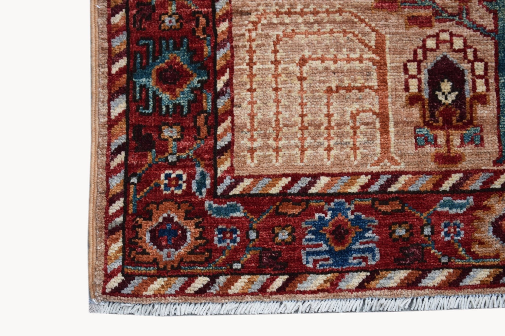 Handknotted Afghan Chobi Hallway Runner | 244 x 82 cm | 8' x 2'9" - Najaf Rugs & Textile