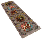 Handknotted Afghan Chobi Hallway Runner | 249 x 81 cm | 8'2" x 2'8" - Najaf Rugs & Textile