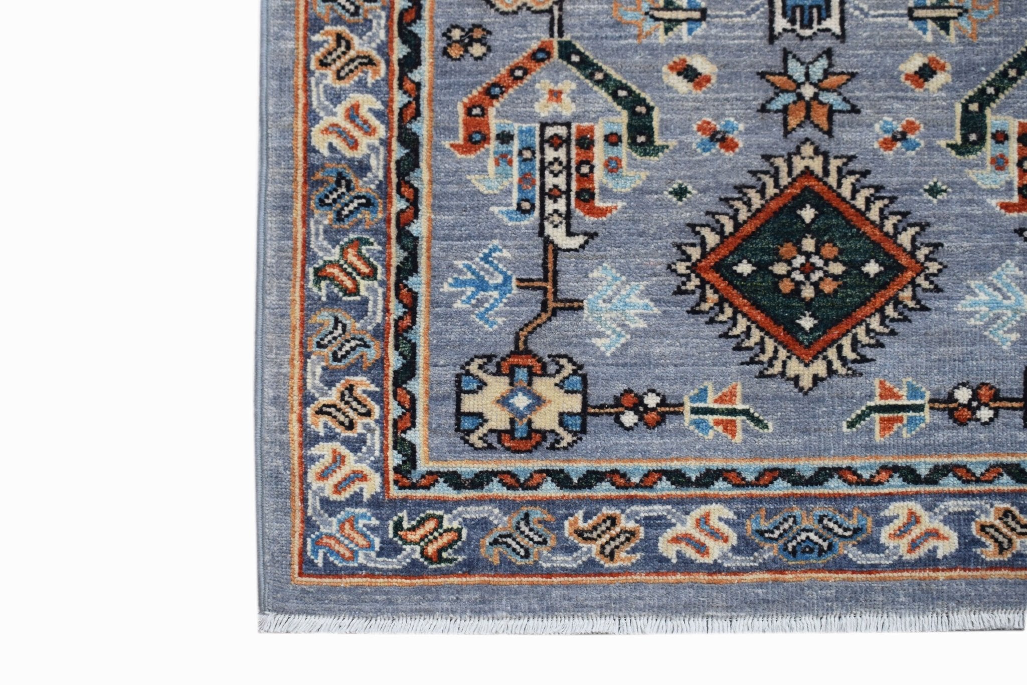 Handknotted Afghan Chobi Hallway Runner | 296 x 79 cm | 9'9" x 2'7" - Najaf Rugs & Textile