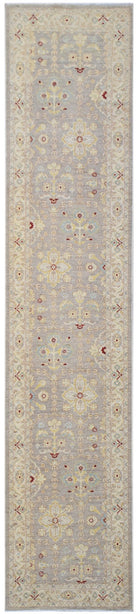 Handknotted Afghan Chobi Hallway Runner | 353 x 74 cm | 11'7" x 2'5" - Najaf Rugs & Textile