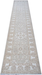 Handknotted Afghan Chobi Hallway Runner | 356 x 80 cm | 11'8" x 2'8" - Najaf Rugs & Textile