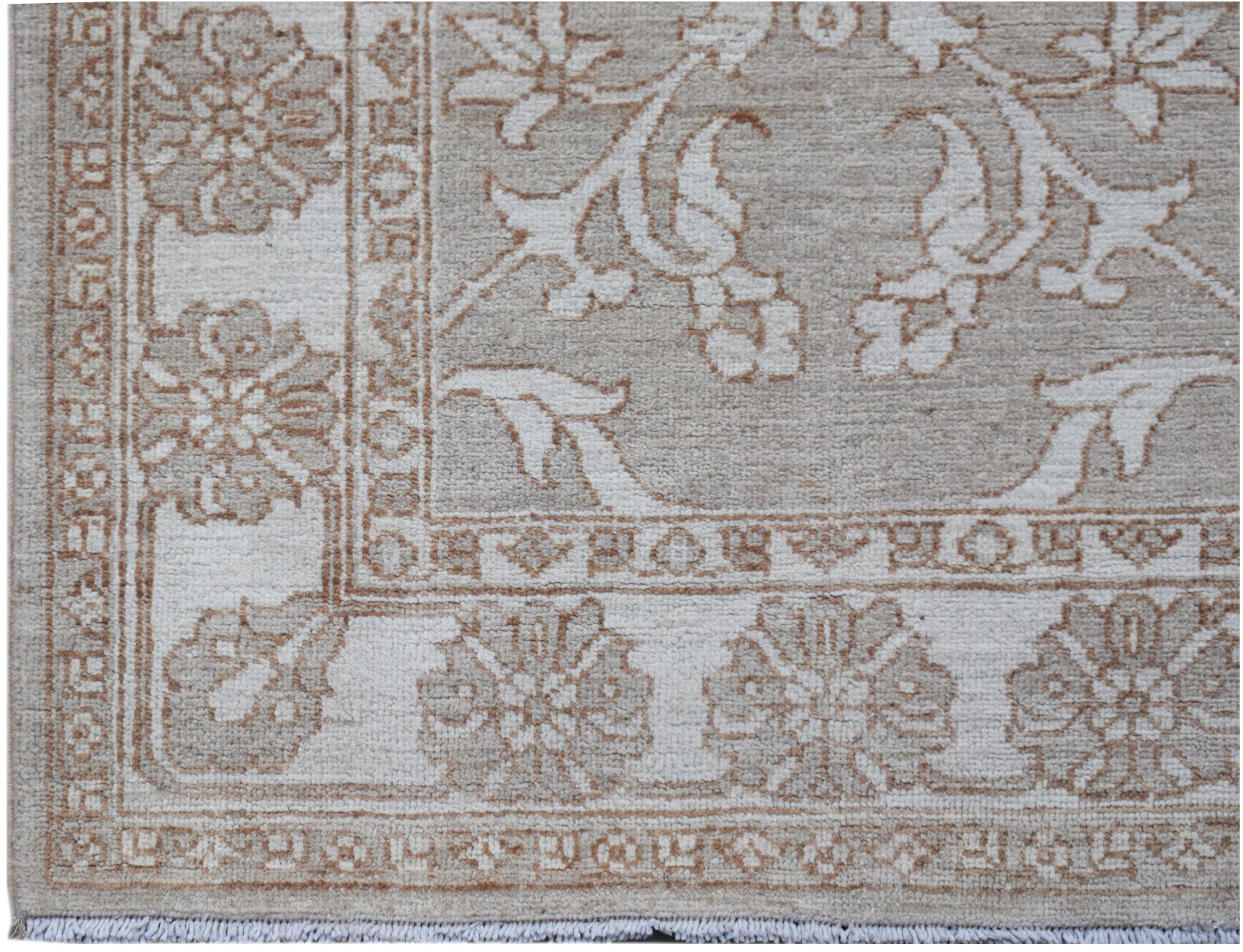 Handknotted Afghan Chobi Hallway Runner | 356 x 80 cm | 11'8" x 2'8" - Najaf Rugs & Textile