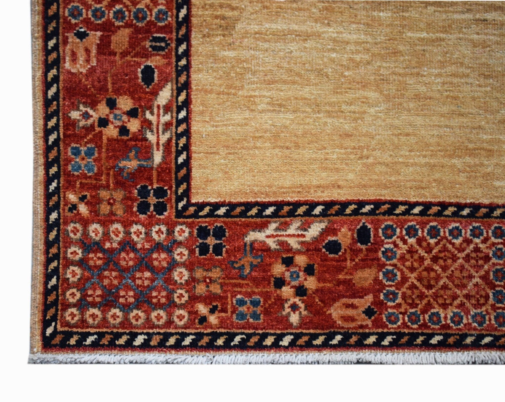 Handknotted Afghan Chobi Hallway Runner | 386 x 90 cm | 12'8" x 3' - Najaf Rugs & Textile