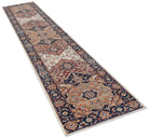 Handknotted Afghan Chobi Hallway Runner | 418 x 81 cm | 13'9" x 2'8" - Najaf Rugs & Textile