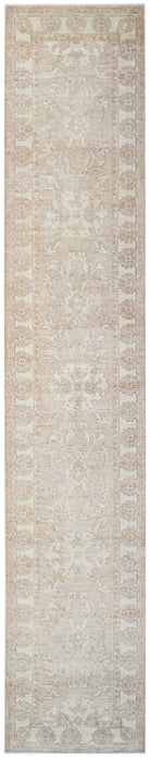 Handknotted Afghan Chobi Hallway Runner | 418 x 82 cm | 13'9" x 2'8" - Najaf Rugs & Textile