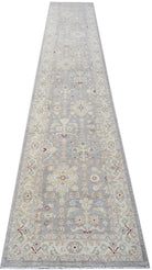 Handknotted Afghan Chobi Hallway Runner | 427 x 77 cm | 14' x 2'6" - Najaf Rugs & Textile