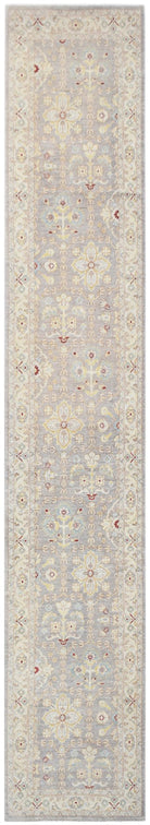 Handknotted Afghan Chobi Hallway Runner | 427 x 77 cm | 14' x 2'6" - Najaf Rugs & Textile