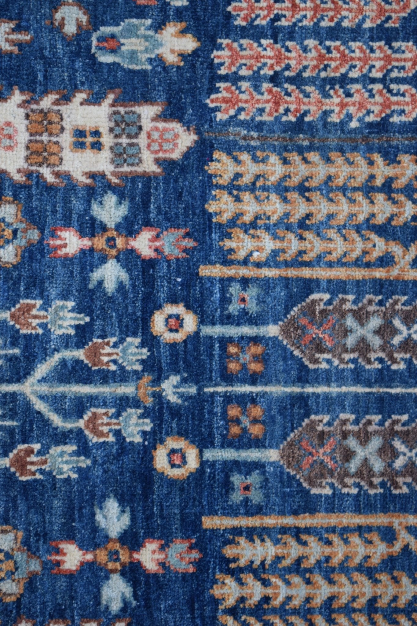 Handknotted Afghan Chobi Hallway Runner | 507 x 125 cm | 16'8" x 4'1" - Najaf Rugs & Textile