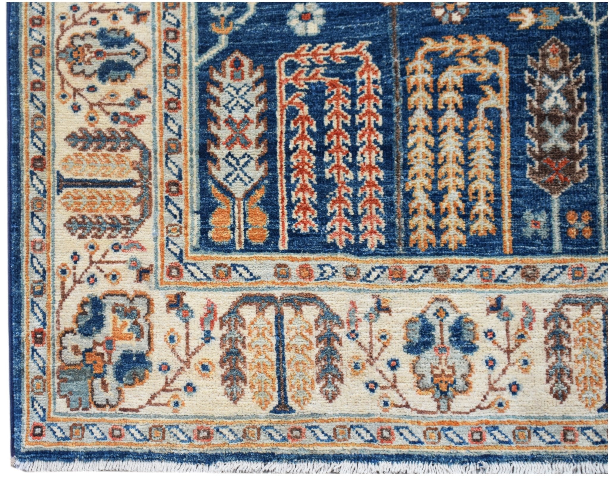 Handknotted Afghan Chobi Hallway Runner | 507 x 125 cm | 16'8" x 4'1" - Najaf Rugs & Textile