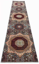 Handknotted Mamluk Chobi Hallway Runner | 368 x 79 cm | 12'1" x 2'7" - Najaf Rugs & Textile