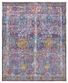 Handknotted Transitional Garden Rug | 300 x 242 cm | 9'8" x 7'9" - Najaf Rugs & Textile