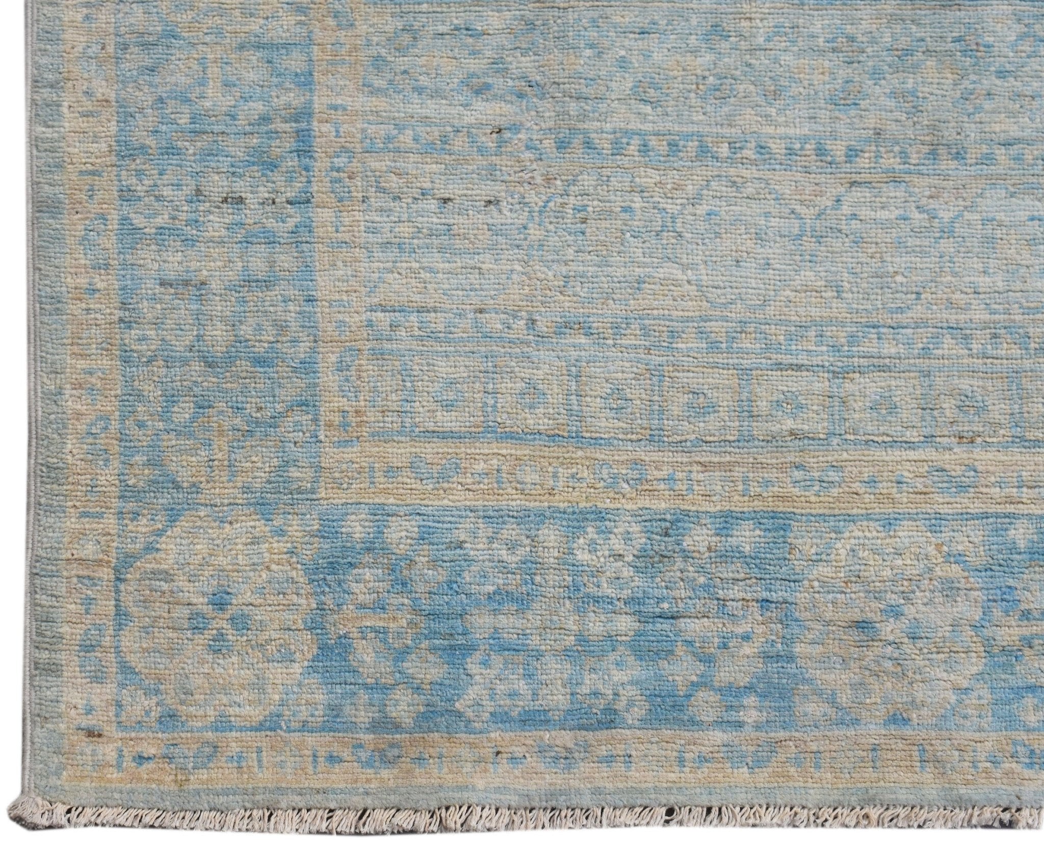 Handknotted Transitional Mamluk Hallway Runner | 350 x 84 cm | 11'6" x 2'9" - Najaf Rugs & Textile