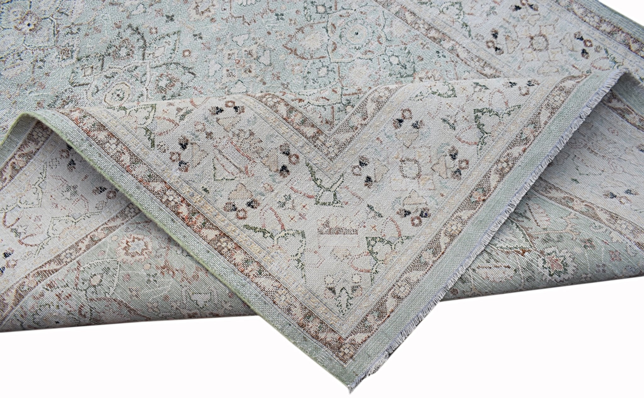 Handknotted Transitional Rug | 245 x 152 cm | 8' x 5' - Najaf Rugs & Textile