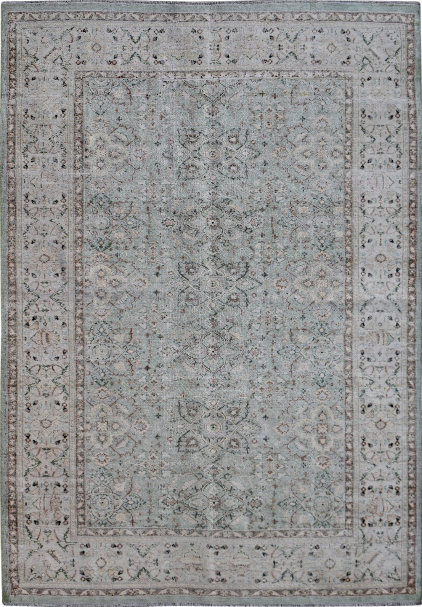 Handknotted Transitional Rug | 245 x 152 cm | 8' x 5' - Najaf Rugs & Textile