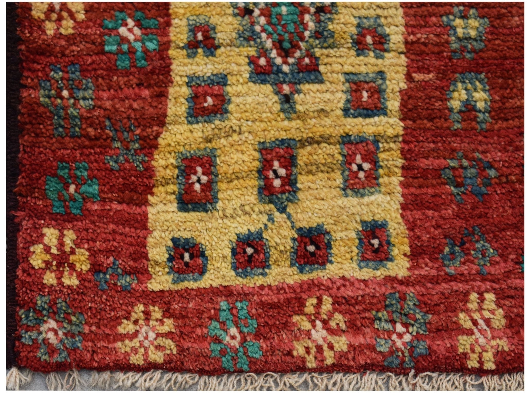 Handknotted Tribal Afghan Berber Rug | 134 x 96 cm | 4'5" x 3'2" - Najaf Rugs & Textile