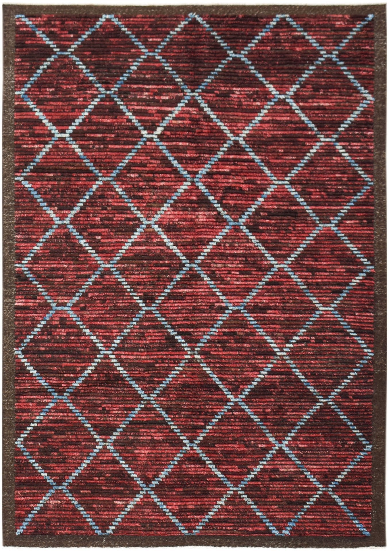 Handknotted Tribal Afghan Berber Rug | 238 x 173 cm | 7'10" x 5' - Najaf Rugs & Textile