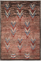 Handknotted Tribal Afghan Berber Rug | 244 x 157 cm | 8' x 5'2" - Najaf Rugs & Textile