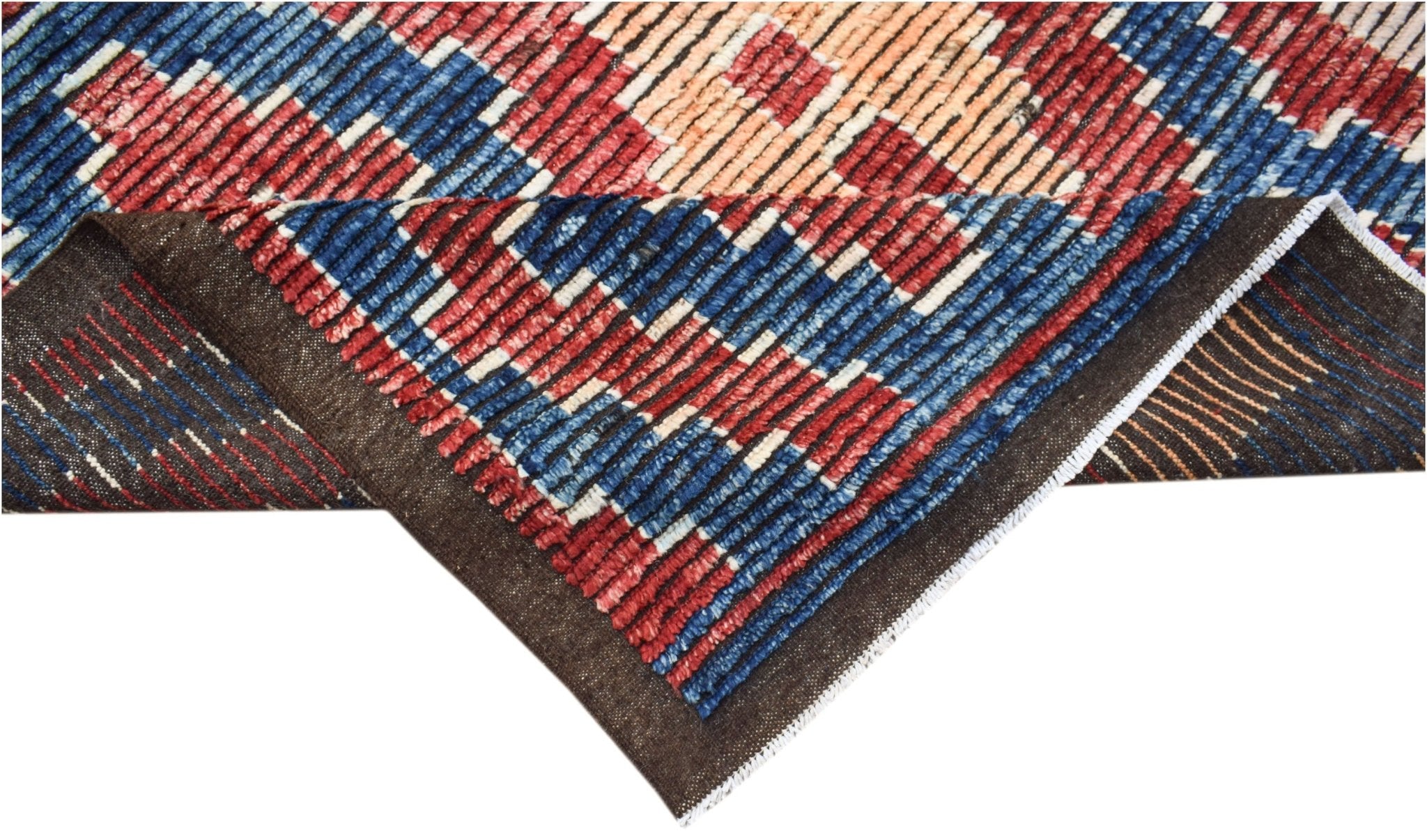 Handknotted Tribal Afghan Berber Rug | 244 x 162 cm | 8' x 5'4" - Najaf Rugs & Textile