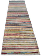 Handmade Afghan Barjasta Hallway Runner | 291 x 74 cm | 9'6" x 2'6" - Najaf Rugs & Textile