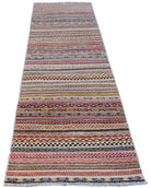 Handmade Afghan Barjasta Hallway Runner | 298 x 84 cm | 9'9" x 2'9" - Najaf Rugs & Textile