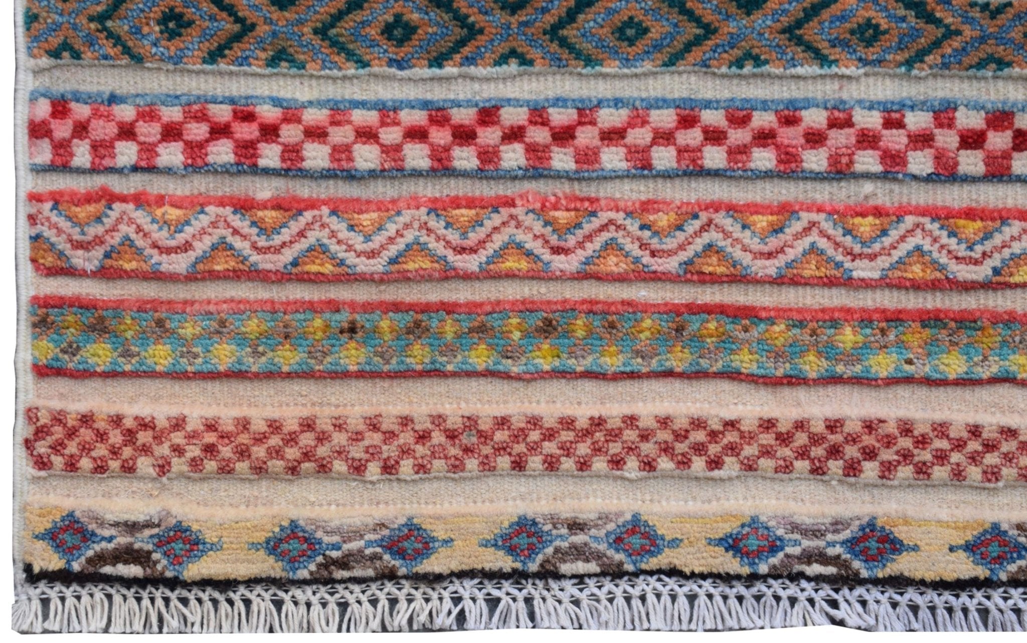 Handmade Afghan Barjasta Hallway Runner | 298 x 84 cm | 9'9" x 2'9" - Najaf Rugs & Textile