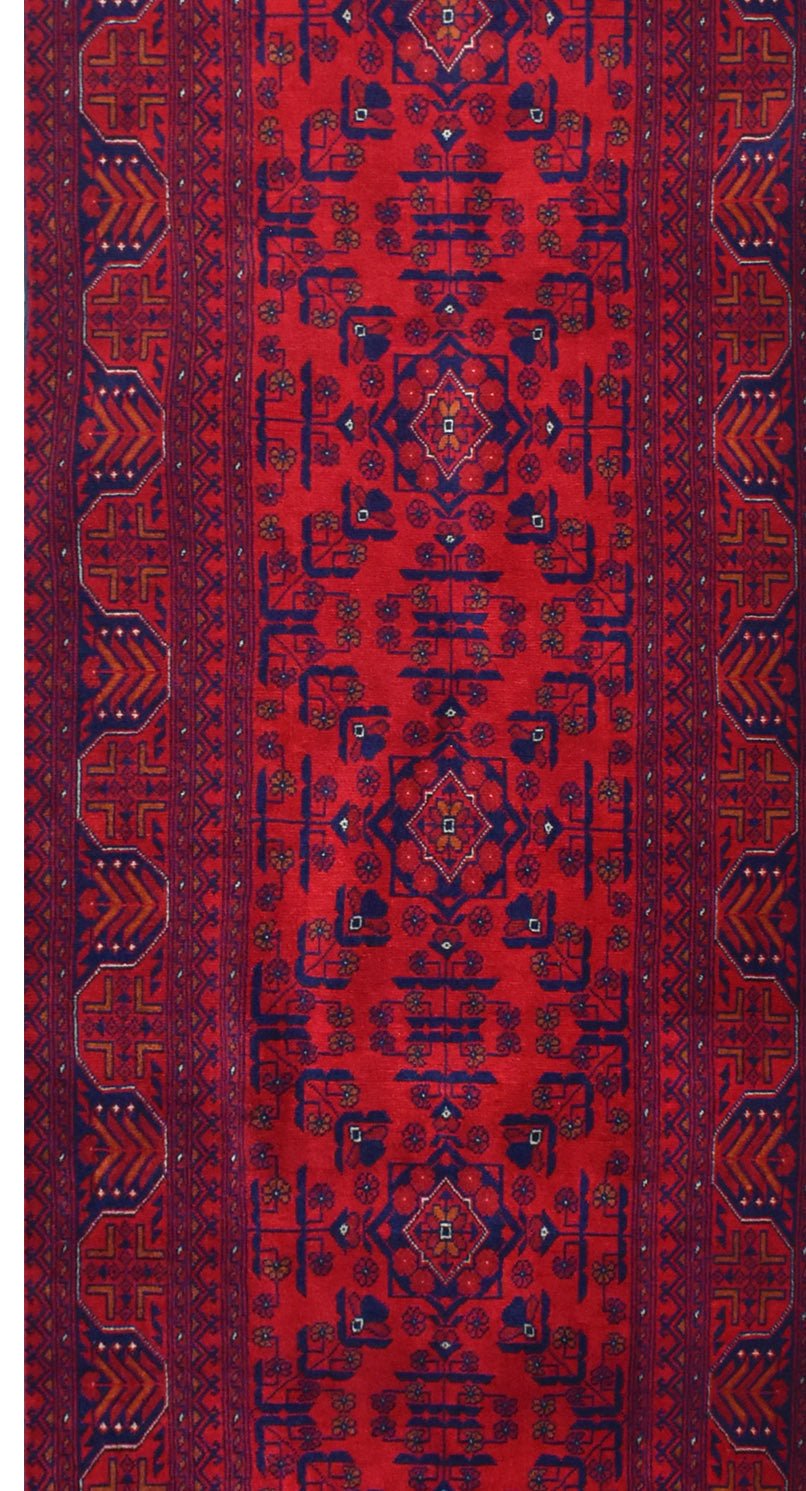 Handmade Afghan Biljik Hallway Runner | 295 x 79 cm | 9'6" x 2'6" - Najaf Rugs & Textile