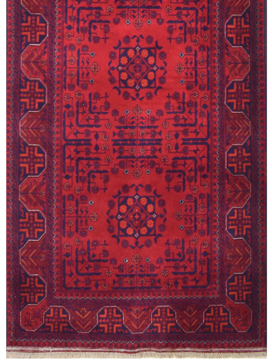 Handmade Afghan Biljik Hallway Runner | 296 x 80 cm | 9'7" x 2'6" - Najaf Rugs & Textile