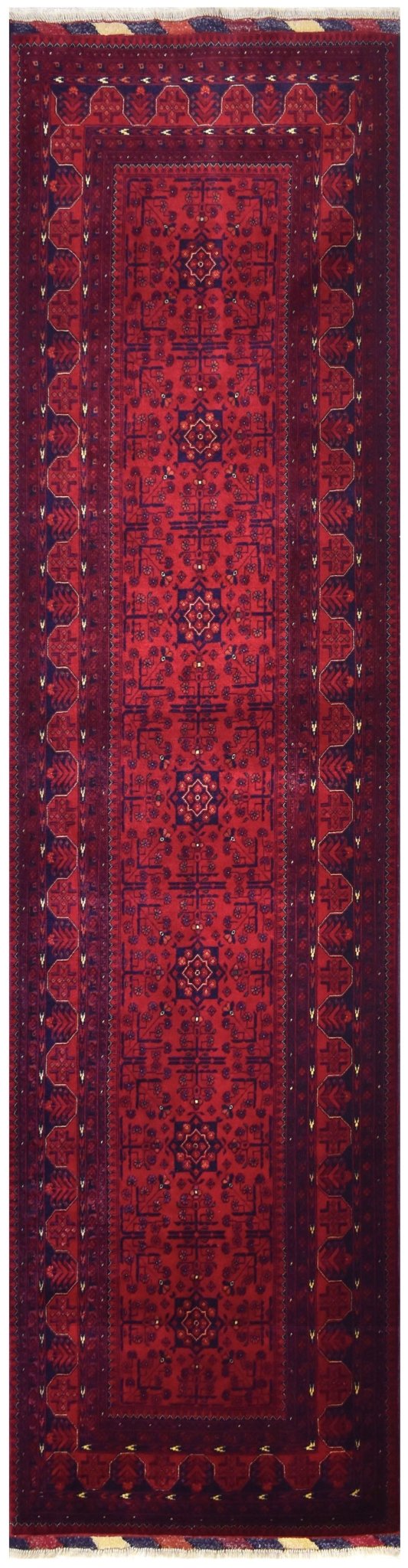 Handmade Afghan Biljik Hallway Runner | 300 x 85 cm | 9'8" x 2'7" - Najaf Rugs & Textile