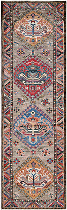 Handmade Afghan Chobi Hallway Runner | 206 x 62 cm | 6'9" x 2' - Najaf Rugs & Textile