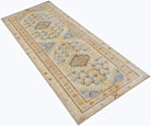 Handmade Afghan Chobi Hallway Runner | 215 x 86 cm | 7'1" x 2'10" - Najaf Rugs & Textile