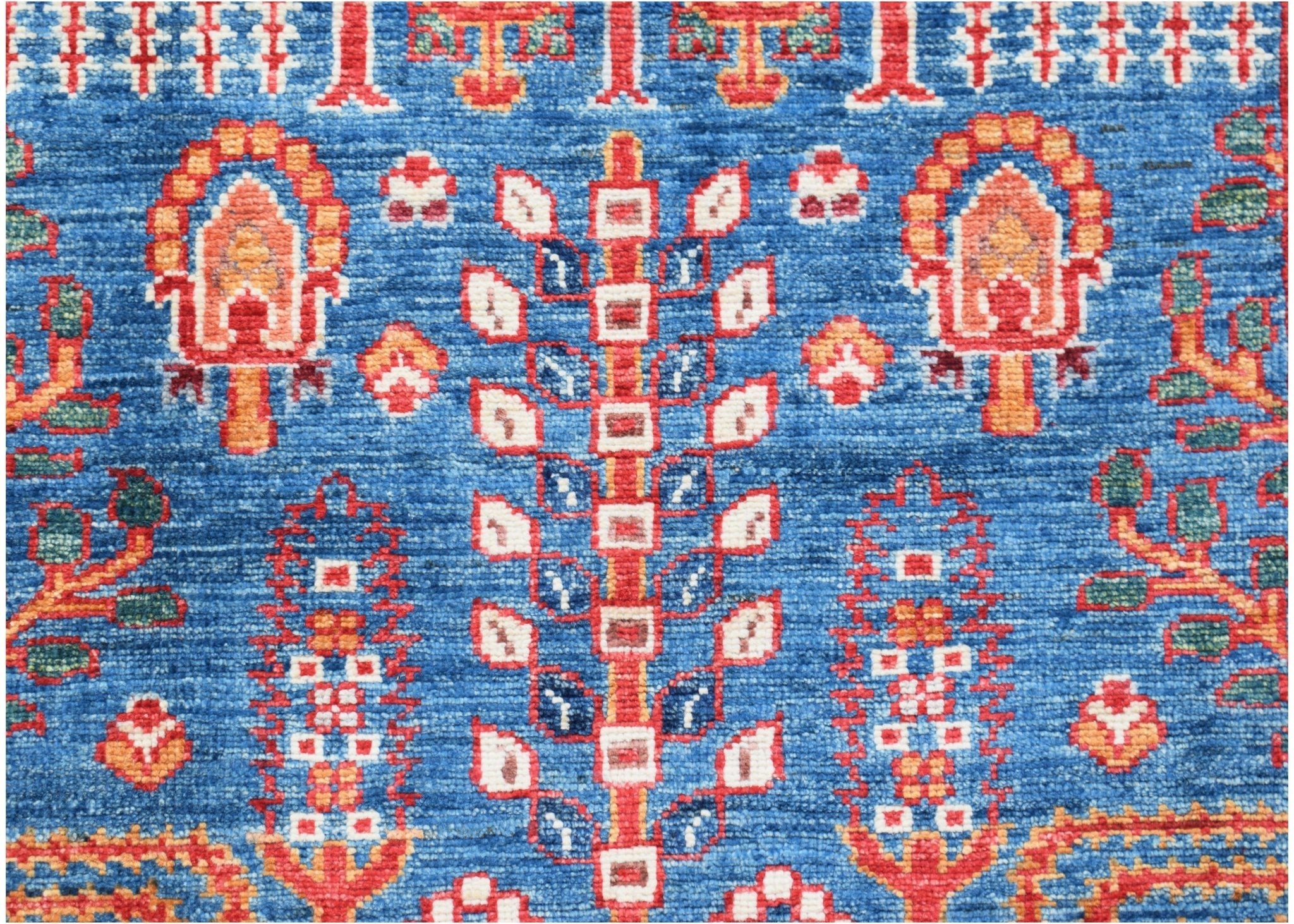 Handmade Afghan Chobi Hallway Runner | 236 x 79 cm | 7'9" x 2'7" - Najaf Rugs & Textile