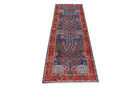 Handmade Afghan Chobi Hallway Runner | 236 x 79 cm | 7'9" x 2'7" - Najaf Rugs & Textile