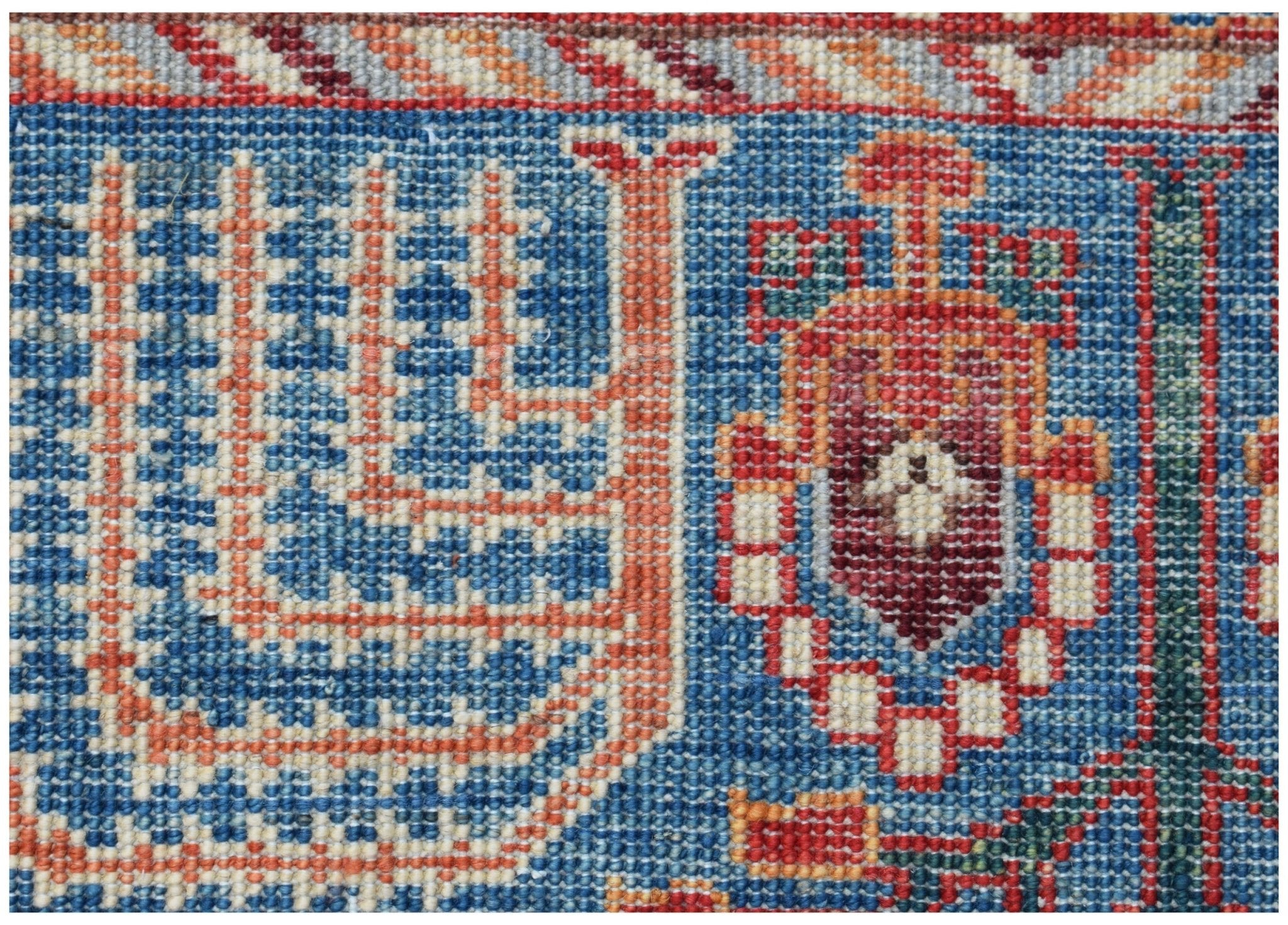 Handmade Afghan Chobi Hallway Runner | 236 x 79 cm | 7'9" x 2'7" - Najaf Rugs & Textile