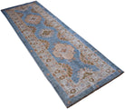 Handmade Afghan Chobi Hallway Runner | 240 x 80 cm | 7'11" x 2'8" - Najaf Rugs & Textile