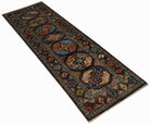 Handmade Afghan Chobi Hallway Runner | 257 x 83 cm | 8'5" x 2'9" - Najaf Rugs & Textile